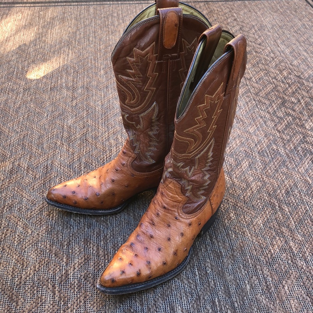 Montana quilled ostrich boot